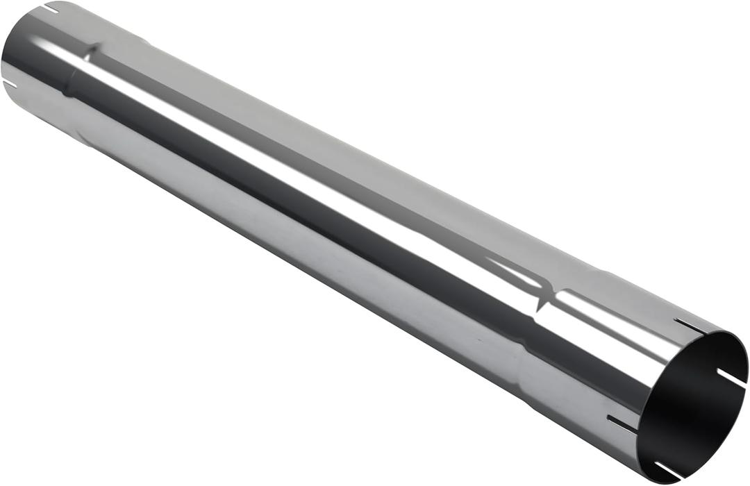 JY PERFORMANCE 5 Inch Stainless Steel Straight Exhaust Pipe 30" Length 5" Muffler Replacement Pipe