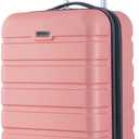 Travelers Club Harper Luggage, Rose Gold, 22-Inch Carry-On, 20-inch Carry-on
