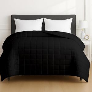 HomeSmart King Size Weighted Blanket 20lbs, Soft, Thick, Heavy Blanket, Fits Standard and California King Beds, Black