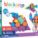 Blockaroo Magnetic Foam Building Blocks - 50-Piece Set, Bath Toys for Toddlers, Preschool Toys, Bathtub Toys, Sensory Toys, Blocks for Toddlers 3-5, Engineering Toys for Kids 3-5, Bath Blocks