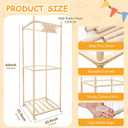 Stuffed Animal Storage Zoo with Wheels, Wooden Large Stuff Animals Plushies Holder, 22.5" D x 22.5" W x 64" H Toy Organizer Storage Cage with Elastic Band and Net for Nursery Playroom Bedroom