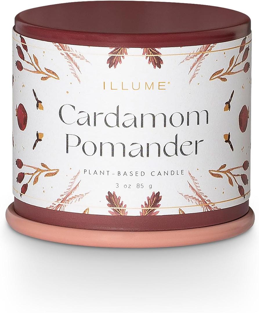 ILLUME Demi Vanity Tin Candle, Cardamom Pomander (3 oz.)