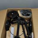 WINLOVE Black Steerable Knee Walker Roller Scooter with Basket Dual Braking System for Angle and Injured Foot Broken Economy Mobility
