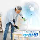 Aottop 16 inch Wall Mount Fan (White, 16 inch(2 Pack))