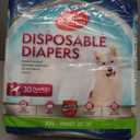 Simple Solution Dog Diapers Female, Dog Diapers, Potty Training, Super Absorbent, Breathable, Wetness Indicator for Urination, 22-37 Inch Waist, (XXL, 30ct)