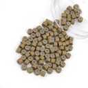 Vlasy 100Pcs 4mm Silicone Lined Micro Ring Beads for Hair Extensions 5Colors Apply (100Pcs Light Brown)