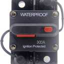 300 Amp Circuit Breaker 30A-300A with Manual Reset Waterproof Inline Fuse Inverter for Marine Trolling Motors Boat ATV Manual Power 12V-48VDC