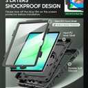 Cantis Case for Samsung Galaxy Tab A11 Plus 11 Inch 2026 (SM-X230/X236/X238), Shockproof Case for Tab A11+ with Screen Protector/Rotating Stand/Pen Holder/Shoulder Strap, Black
