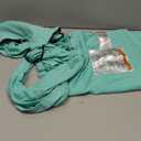 Momcozy Baby Wrap Carrier, Ergonomic Infant Slings for Newborn to Toddler 8-35 lbs, Adjustable Baby Wrap for Adult Fits Sizes XXS-XXL, Easy to Wear Baby Carriers, Lake Blue