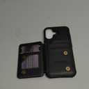 Vinich for iPhone 17 Wallet Case with Card Holder, RFID Blocking Credit Slots Kickstand Shockproof Phone Cover Fit for iPhone 17 6.3" Black