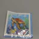 Sea Turtles Under The Sea Animal Greeting Card, Artful Painting Quilling Card for Get Well, Birthday, Thank You, Thinking Of You, Mothers Day, Father, Pet (Turtle)
