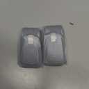 Sunglass Holder for Car, 2 Pack Car Sunglass Holder Visor Clip Magnetic Leather Sun Glasses Eyeglass Hanger, Gray, Fit for Different Size Eyeglasses