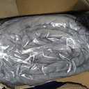 BEDELITE Fluffy King Size Comforter Set, Dark Grey Fleece Bed Set 3 Pieces