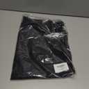 Women's V Neck Mesh Panel Sleeve Tops Tie Knot Hem Tops 2025 Summer Casual Blouses 3/4 Bell Sleeve Loose Shirt (Black, XL)