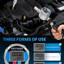 1/4" NPT Digital Gear Flow Meter, 0.5% Accuracy, 0.0265.28 GPM, for Low-Flow, High-Viscosity Liquids, Compatible with Motor Oil, Lubricants, Antifreeze & Hydraulic Systems
