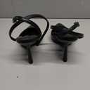 Modatope Closed Toe Ankle Strap Heels Women Pumps Pointed Toe Heeled Sandals for Women Stiletto Wedding Dress Shoes, Size 8, Black