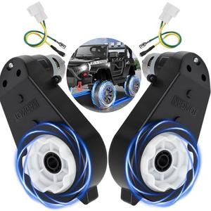 24v Motor-50000RPM for Power Wheels,RS555 High-Speed Steel Gears Motor Gearbox for Kids Ride on Car -18V-24V Motor Conversion Kit,Upgrade Replacement Parts (24v-50000RPM)