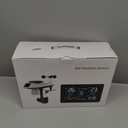 WiFi Weather Station Wireless Indoor Outdoor, Thermometer with Rain Gauge and Wind Speed/Direction, Large Display for Weather Forecast, Temperature, Humidity, Clock, Alarm, UV, Air Pressure, Black