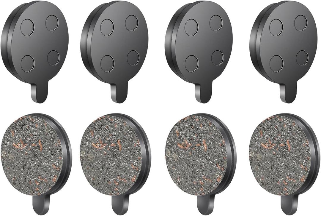 4 Pairs Disc Brake Pads, Brake Pads Brake Disc Rotor, Electric Scooter Brake Pads, Semi Metal Brake Pads Replacement for 10in Electric Scooter