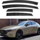 IG Window Visors Fit for 2019-2024 Mazda 3 Hatchback, Out-Channel Rain Guards Vent Wind Deflectors 4PC, Car Accessories for 19-24 Mazda 3 Hatchback (Excludes Sedan)