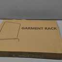 JIUYOTREE Metal 43.3 Inches Garment Rack with Bottom Shelf Clothing Rack for Hanging Clothes Coats Skirts Shirts Sweaters Gold