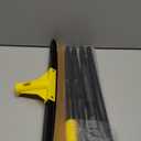 Squeegee Broom for Floor, 18'' Heavy Duty Rubber Wiper with 60'' Long Handle for Bathroom Tile, Garage Concrete, Deck, Shower Glass, Window Cleaning (Yellow)