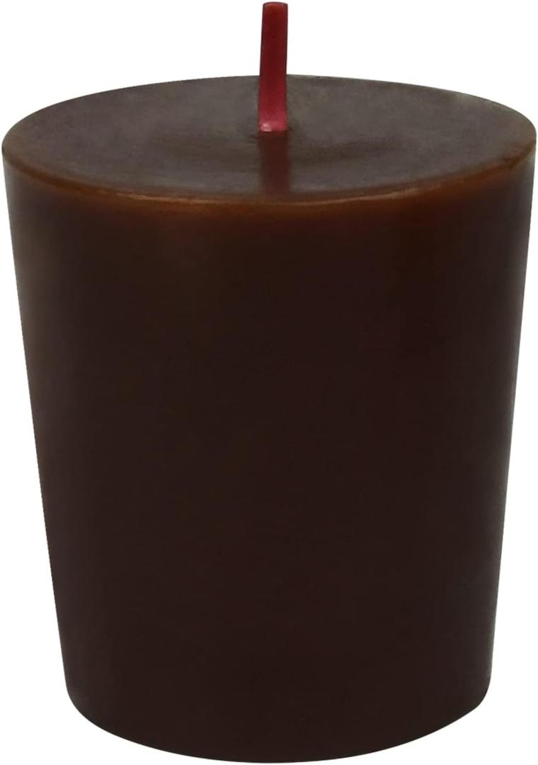 Zest Candle 12-Piece Votive Candles, Brown