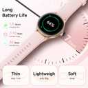 Woneligo Smart Watch for Women,1.57inch AMOLED Touchscreen Fitness Watch for iPhone & Android,Heart Rate/Sp02/Sleep Monitor,110+ Sport Modes IP68 Waterproof Bluetooth Calls,2 Bands (Pink, 1.57)