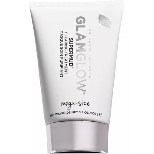 Glamglow SUPERMUD Instant Clearing Treatment Mask | Clears Complexion, Clarifies Excess Oils + is Pore Refining, 3.4 Ounce