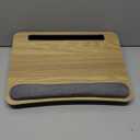 HUANUO Lap Laptop Desk - Portable Lap Desk with Pillow Cushion, Fits up to 17 inch Laptop, with Anti-Slip Strip & Storage Function for Home Office Students Use as Computer Laptop Stand, HNLD28WN