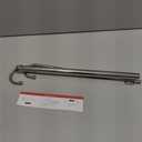 Hanging Closet Rod, Adjustable Height & Width Closet Rods for Hanging Clothes-Closet Extender Hanging Rod Space-Maximizing Design Suitable for Hanging and Drying Clothes, Silver