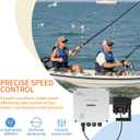 PWM Controller (2025 New), Briidea 12V/24V 50A DC Motor Speed Controller with Handle Control, 5% Precision Speed Control, Waterproof Design & Overheat Protection for Trolling Motors up to 55 lbs
