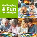 Hydrangea Puzzles for Adults 500 Pieces, Front of Window Blossom Flowers Art Jigsaw Puzzles for Family Fun Challenging, Party Game Gifts Decoration (23 x 15 Inch)