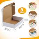 2 x Shipping Boxes,5 PCS 6x4x2 Inch Tuck Top Mailer Boxes,White Small Corrugated Cardboard Boxes for Packing, Mailing, Moving,Gifts & Storage,Heavy-DutyWhite