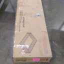 Merax Queen Size Metal Floor Bed Frame with Safety Guardrails Fence and Door for Boys and Girls, White