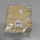 OLETHA Square Tissue Box Cover - Aesthetic Desk Decor for Room, Home & Office - Tissues Cube Boxes Holder - Rattan Textured, Set of 2