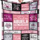 Abuela Blanket 60" x 50", Regalos para Abuela, Abuelita Gifts in Spanish, Gifts for Grandma Spanish