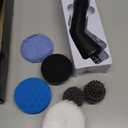 Leebein Electric Spin Scrubber, Cordless Cleaning Brush for Bathroom Shower Tub, IPX7 Waterproof Power Scrubber with 7 Brush Heads, Extendable Long Handle and 2 Speeds Scrubber for Bathtub Floor (Black)