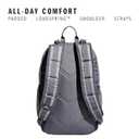 adidas Excel Backpack for Men & Women – Durable Large Athletic Laptop Bag, Jersey Black/Black/White FW21, One Size