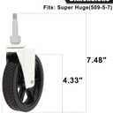 Shopping Cart Front Wheels 509-5-7