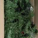 Christmas Garland Snowy 9ft with 50 Lights, Christmas Decor with 50 Light Timer for Mantle Staircase Indoor and Outdoor