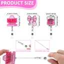 3pcs Student Nurse Badge Reels Bundle Set, Nursing Student Badge Reel, Retractable Pink Badge Reel Nurse Funny ID Card Name Tag, RN CNA Ipn MA Medical Assistant Gifts Supplies
