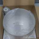 TOPFUND 432Hz D Note Crystal Singing Bowl Sacral Chakra 8 inch with Suede Mallet