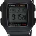 Casio Men's F201WA-1A Black Resin Multi-Function Alarm Sport Watch
