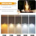 winsaLED 12 Pack Dimmable LED Edison Bulbs 40W Equivalent,4 Watt Filament Bulb,3000K Warm White ST19 Light Bulb,450LM E26 Vintage for Ceiling Fixtures