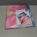 6 Pack Marble Design File Folders with Pockets - Plastic Folder with 2 Pockets & a Business Card Holder, Durable File Folders for Documents, School, Office & Home (Folder with Pockets (with Prong))