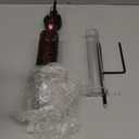 Rain Gauge Outdoor, Solar Rain Gauges for Yard, Freeze Proof Rain Gauge with 7" Plastic Tube, Copper Metal Decorative Garden Stake with Led Light