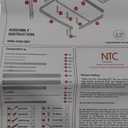 NTC Inno Wooden Bed Frame with Headboard, Solid Oak and Rubber Wood Foundation with Silent Slats and Wood Central Supports, 1000 Lb Capacity, Effortless Assembly, King - Dark Walnut