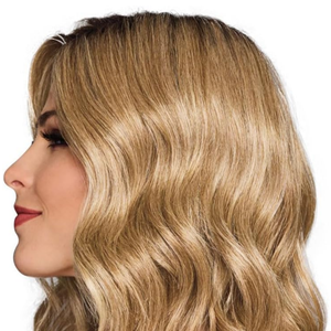 Dress Me Up Shoulder-Length Pageboy Layered and Wavy Wig by Hairuwear, Average Cap, GF14-22SS Wheat 11In