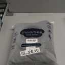 MooMee Bedding Duvet Cover Set 100% Washed Cotton Linen Like Textured Breathable Durable Soft Comfy (Heathered Dark Grey, Queen 90"x90")